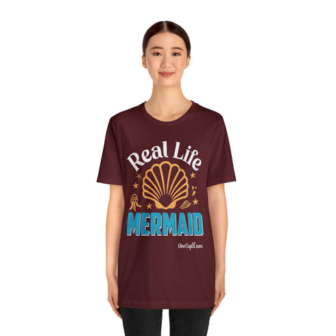 "Real Life Mermaid" Fitted T-shirt